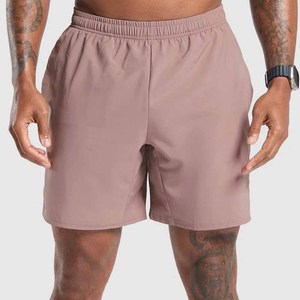 Pantalones cortos deportivos con logotipo personalizado para hombre, transpirables, ecológicos, 100% de poliéster, estilo clásico informal, hasta la rodilla elástica, gran oferta de verano - Product Image 1