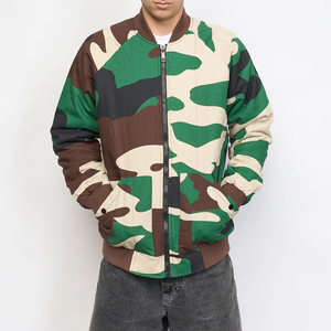 Blouson bombardier basique pour hommes tendance personnalisé veste d'hiver tissu de haute qualité vêtements d'extérieur avec col montant veste pour hommes - Product Image 6