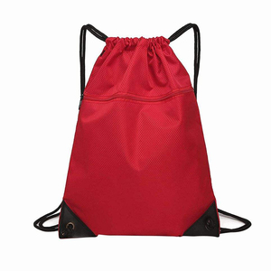 Customized Eco-Friendly Strong Polyester <b>Drawstring</b> Gym Sports <b>Backpack</b> Durable Nylon Lining Fitness Solid Color Waterproof - Product Image 3
