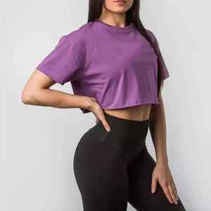 Camisetas Cortas de Algodón Personalizadas, Holgadas, Blancas, Lisas, Transpirables, Personalizadas para Mujer - Product Image 3