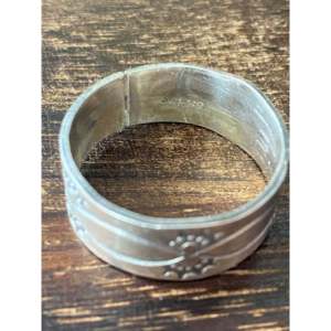Handmade Navajo Sterling <b>Silver</b> Band <b>Ring</b> Boho Ethnic Statement <b>Ring</b> Geometric Featuring Natural Size 13 for Everyday Wear - Product Image 5