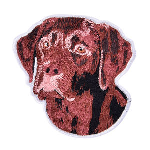 卸売 カスタム 刺繍パッチ 3D 犬ワッペン 衣類用 漫画キャラクターエンブレム 動物パッチ - Product Image 4