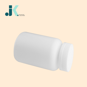 High Quality HDPE 250ml <b>Bottle</b> CR White Plastic JK Packaging Solutions <b>Pill</b> Vitamin Packaging Ho Chi Minh City Best Price M0361 - Product Image 1