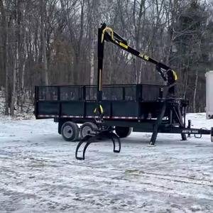 รถพ่วงดั๊มพ์สำหรับงานเกษตร 8 ตัน ลดราคาพิเศษ ระบบไฮดรอลิก แบบเพลาเดียว พร้อมอุปกรณ์เกียร์สำหรับงานเกษตร  พร้อมคันลาก 55 เมตร - Product Image 1