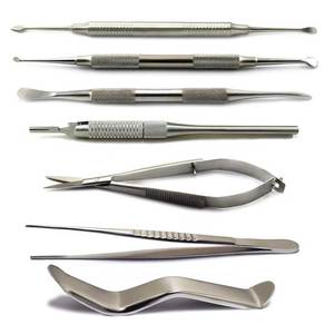 Kit de Microcirugía Oral Dental, Elevador Periostal, Retractor de Mejillas, Fórceps, Instrumentos de Acero Inoxidable de 7 Piezas, Ecológico - Product Image 1