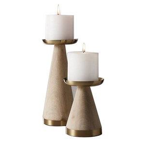 Nouveau Style verre et métal support votif finition dorée chauffe-plat bougeoir vente chaude conception à la main support de pilier - Product Image 3