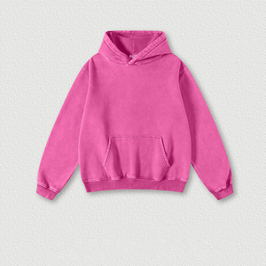 Venta al por mayor 2025 nuevo OEM Otoño Invierno 330Gsm suelta Sudadera con capucha en blanco logotipo personalizado Casual algodón liso Unisex Sudadera con capucha Streetwear - Product Image 3