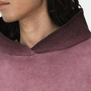 Sweat à capuche unisexe personnalisé 2026 pour homme, en molleton de coton délavé à l'acide, brodé, vêtement d'hiver haut de gamme, fournisseur en gros OEM ODM, motif écossais - Product Image 4