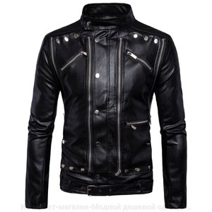 Veste en cuir naturel hommes col rabattu affaires décontracté fourrure une pièce Super doux peluche doublure printemps imperméable respirant - Product Image 2