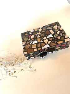 Grab These Chic Wallet Epoxy Resin Clutch Imitation Pearl Luxury Butterfly Solid Charm Clutch Women's Wedding Creative Design - Product Image 4