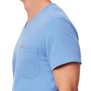 ชุดยูนิฟอร์มแพทย์ผู้ชายสีพื้นแบบใหม่ น้ำหนักเบา สำหรับบุคลากรทางการแพทย์ ปี 2026  มี MOQ ต่ำ - Product Image 4