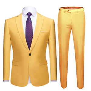 Hot Xu Hướng Thời Trang Người Đàn Ông Phù Hợp Với Mỏng Phù Hợp Với 2 Mảnh Bộ Đám Cưới Kinh Doanh Phù Hợp Với Cho Người Đàn Ông Rắn Trang Phục Chính Thức Prom Vest & Quần Made Tại Việt Nam - Product Image 3