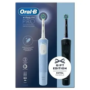 Cepillo de Dientes Eléctrico Recargable Oral-B Vitality 100 con Cerdas Medianas, 2 Modos, LED, Resistente al Agua IPX4, Carcasa de Aleación de Aluminio - Product Image 6
