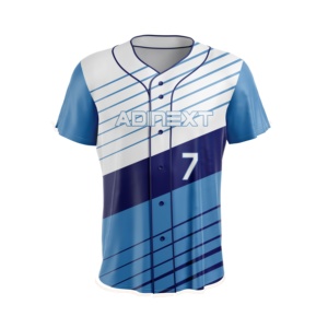 Venta al por mayor de calidad de ropa deportiva tailandesa de béisbol barato Softball Jerseys de talla grande a rayas uniforme Softball béisbol Softball - Product Image 5