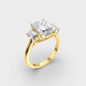 Meilleure Qualité Personnalisable 14K Or Jaune Solitaire Diamant Bague de Proposition pour les Fournisseurs de Cadeaux de Proposition disponibles à la Vente - Product Image 5