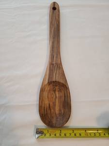 Ambrosia Érable Pleine Taille 13 "Cuillère de Cuisine en Bois Fait à la Main Cuillères Sûres à la Main pour la Fête - Product Image 3