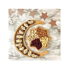 Fabulosa decoración del hogar plato para servir alimentos adornos de Ramadán bandejas de decoración de oro blanco para el hogar y accesorios de cocina - Product Image 3