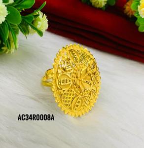 Achetez des bagues plaquées or au meilleur prix en ligne. .. Un gramme bijoux de mode nouveau design anneaux - Product Image 3