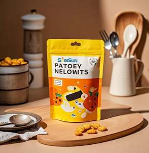 ถุงซิปล็อคอลูมิเนียมฟอยล์แบบยืนพร้อมช่องเปิดสำหรับบรรจุอาหาร - Product Image 1