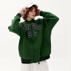 Men Outdoor Oversize Plus Size Chenille Patches Baseball Varsity Jacket Premium Quality Men Letterman Jackets