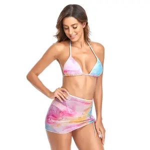 Conjunto de Bikini Sexy de dos piezas para mujer, fabricante de Top corto transpirable, Espalda descubierta, gimnasio, Fitness, dos piezas - Product Image 2