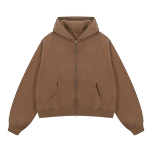 เสื้อฮู้ดถักโอเวอร์ไซส์ผ้าฝ้าย100% อย่างยั่งยืนสำหรับสวมใส่สบายๆของผู้ชายและผู้หญิง - Product Image 3