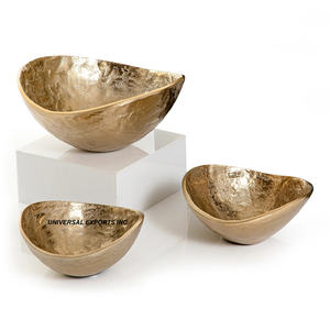 ชามช็อคโกแลตสีทองแบบทุบออกแบบได้ตามต้องการชามหวานสุดหรูดีไซน์เนอร์ขายดี - Product Image 5