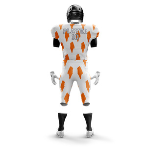 Conjunto de camiseta de fútbol americano directo de fábrica para niños personalizable transpirable corto de talla grande entrega rápida precio bajo OEM - Product Image 6