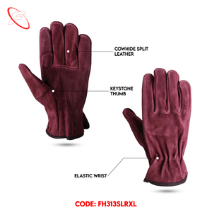 OEM Cowhide Split Leather Unlined <b>Driver</b> <b>Gloves</b> Sicherheitsarbeitshandschuhe 2025 Keystone Thumb Styled Industrial <b>Gloves</b> - Product Image 2