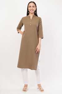 Nouvelle Kurta tendance, dernière collection, style indien traditionnel, sexy, en coton gaufré, décontractée, extensible, style ethnique, pour femmes, Izzu International Diwali - Product Image 4