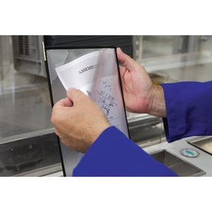 Black Wall Mount for 5 PP Display Panels with <b>A4</b> Tariff <b>Folder</b> for Display Shelves - Product Image 4