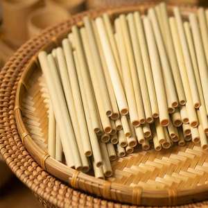 Pailles réutilisables Paille à boire naturelle biologique écologique Pailles en bambou Logo personnalisé avec bon prix par Eco2go Vietnam - Product Image 1