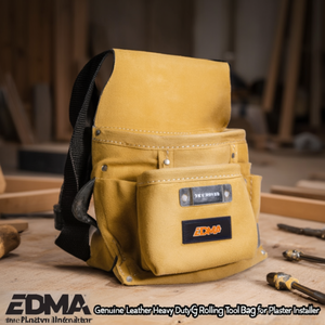 EDMA Genuine Leather Heavy Duty <b>Rolling</b> <b>Tool</b> <b>Bag</b> for Plaster Installer - Product Image 3