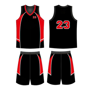 Ensemble de maillots de basket-ball pour hommes personnalisés en gros Tissu doux avec logo de l'équipe imprimé et numéro de joueur Style d'été quantité minimale de commande bas - Product Image 3