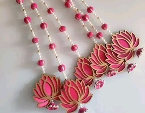 Chaîne de perles de lotus, tenture murale, décoration murale, décor à la maison, toile de fond de scène, décoration de festival et de fête, décoration de mariage - Product Image 2