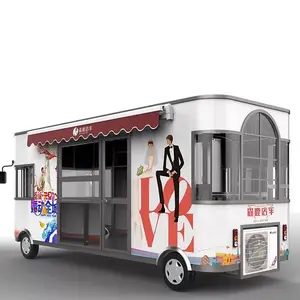 주문 크기 이동할 수 있는 부엌 밴 간이 식품 트레일러 이동할 수 있는 타코 트럭 커피 손수레 대중음식점 음식 트럭