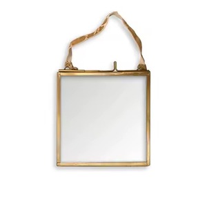 Handmade Premium Brass and <b>Glass</b> Square Photo <b>Frame</b> with Durable Construction Eco-Friendly Antique Charm <b>for</b> Home Decor - Product Image 6