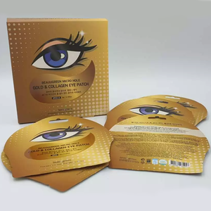 Patch pour les yeux en hydrogel Beauugreen Gold & Collagen - Fabriqué en Corée - Cosmétique - Élimine les cernes, algues marines, anti-rides, anti-âge - Product Image 2