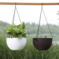 Pot Tanaman Oval HDPE 8 Inch Ramah Lingkungan, Tahan Lama, Ringan, Warna-warni, Dekoratif, Sederhana, Modern, untuk Taman Luar Ruangan, Pot Kecil, Rumah