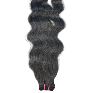 Paquetes de cabello humano Remy virgen de grado 12A al por mayor | Tejido de pelo de proveedor OEM de doble trama alineada con cutícula de onda del cuerpo indio crudo - Product Image 6