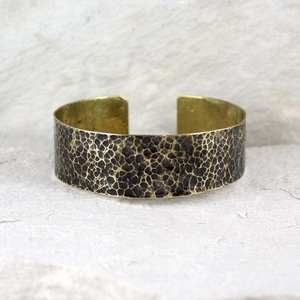 Unisex Adjustable <b>Copper</b> <b>Bracelet</b> Simple Wide Irregular Minimalist Fashion Bangle for Men and Women - Product Image 3