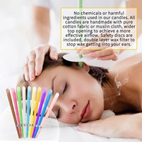 Velas de Cera para Oídos Sefudun de Marca Privada, 20 Piezas/Juego, Accesorio para el Cuidado de los Oídos, Herramienta de Cuidado Personal para Mujeres y Hombres