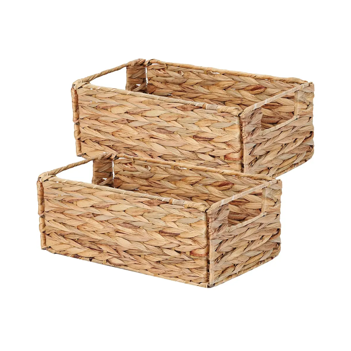 Neuankömmlinge Wicker Aufbewahrung körbe Toiletten papier Kleine Weiden körbe mit Griffen zum Organisieren des Badezimmer toiletten Pantry Basket