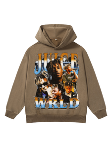 Sweat à capuche d'hiver personnalisé pour homme, motif anime, tricoté, coupe classique, imprimé délavé, anti-boulochage, respirant, séchage rapide - Product Image 2