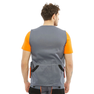 Chaleco de Trabajo Unisex Personalizado Lisboa, Resistente al Viento, de Poliéster con Forro Impermeable, Cremallera y Múltiples Bolsillos para Uso en Exteriores - Product Image 3