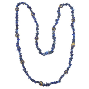 Collier en perles d'eau douce plaqué or et agate turquoise, style religieux tendance, cadeau - Product Image 3