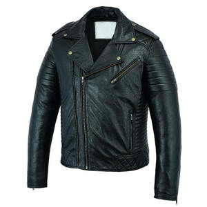 Vestes d'hiver pour hommes personnalisées, manteau en cuir de bonne qualité style High Street avec logo sur le devant, manteaux en cuir chauds - Product Image 6