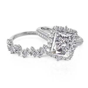 แหวนหมั้นเพชรโมอิสซาไนต์ทรงรัศมีวินเทจ Jeulia ตัวเรือนเงินแท้ - Product Image 3