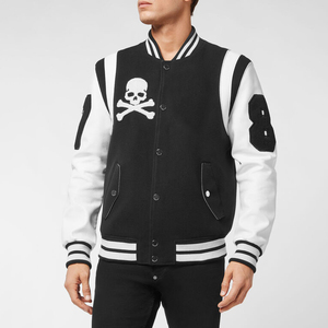 OEM personalizado High Street Oversize Letterman Varsity Jacket marca de moda de béisbol Varisty chaqueta en lona para el invierno - Product Image 6