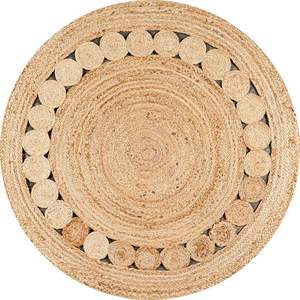 Nouveau élégant tressé à la main rond chanvre Jute tapis rond tapis pour salon décor à la maison d'Isar International en Inde par Avior - Product Image 4